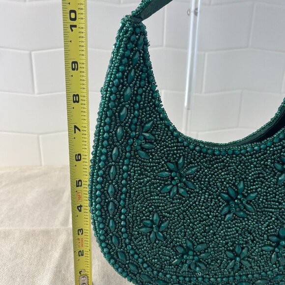 Made in India Beaded Shoulder Bag - Hunter Green - Holidays - Picture 11 of 11